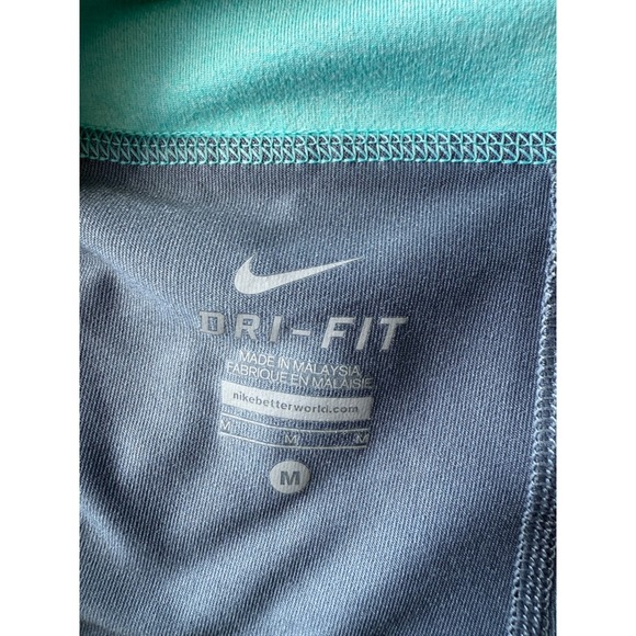 Nike Dri Fit Skirt Women Medium Aqua Mint Skort Built In Shorts Adjustable Gym - Picture 12 of 16
